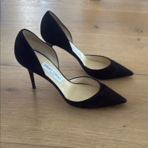 Jimmy Choo Suede D’orsay heels